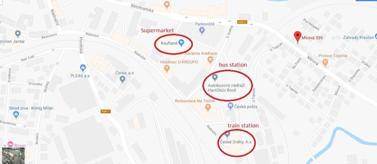 Soukrome Pokoje Havlíčkŭv Brod Zewnętrze zdjęcie